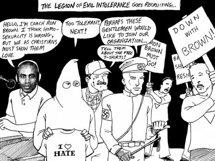 Ron Brown legion of evil intolerance
