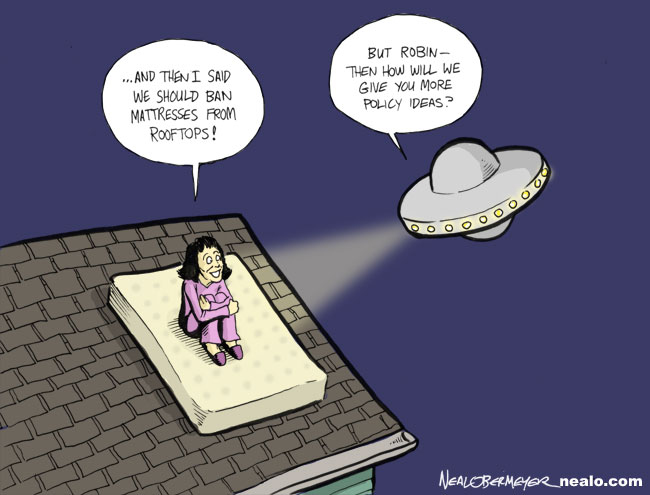 robin eschliman mattress rooftop aliens