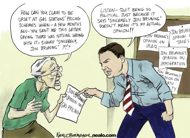 jon bruning attorney general gas prices