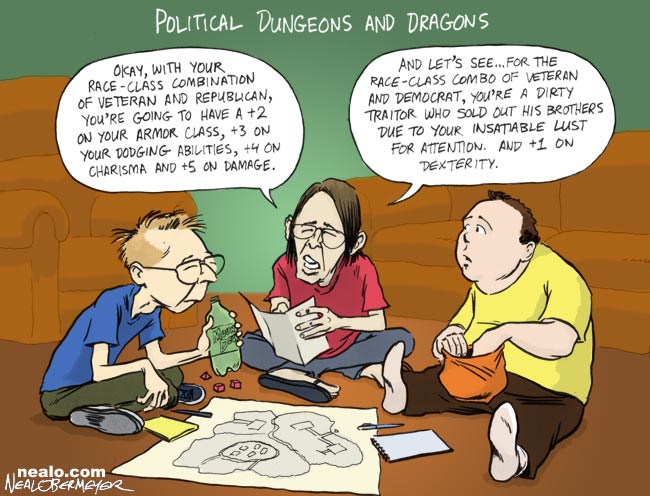 dungeons and dragons veteran democrat republican role playing