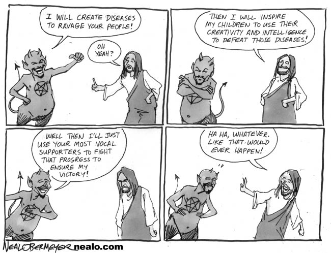 jesus satan devil stem cell research